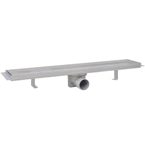 vidaXL Linear Shower Drains 2 pcs 630 x 140 mm Stainless Steel