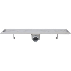 vidaXL Linear Shower Drains 2 pcs 630 x 140 mm Stainless Steel