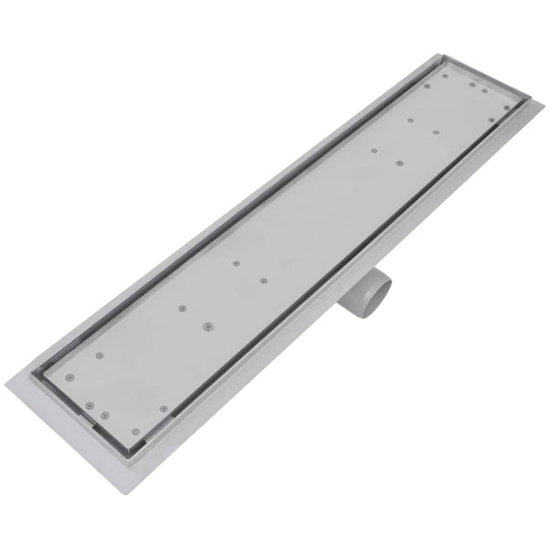vidaXL Linear Shower Drains 2 pcs 630 x 140 mm Stainless Steel