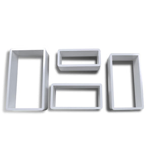 vidaXL Shelf Cubes 8 pcs. White