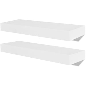 vidaXL Wall Shelves 4 pcs. White 40 cm