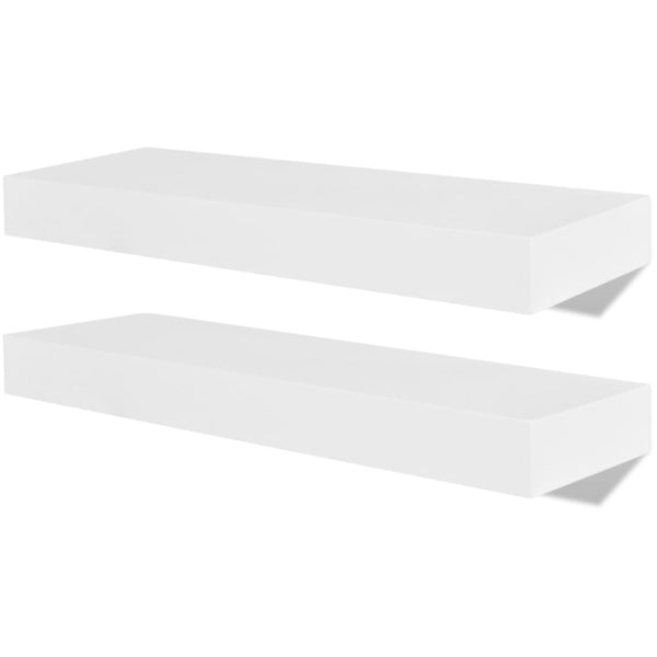 vidaXL Wall Shelves 4 pcs. White 40 cm