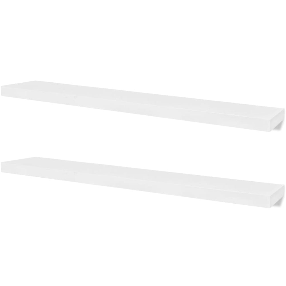 vidaXL Wall Shelves 4 pcs. White 120 cm