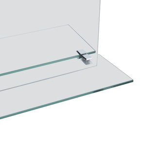 vidaXL Wall Mirror with Shelf 30x50 cm Tempered Glass