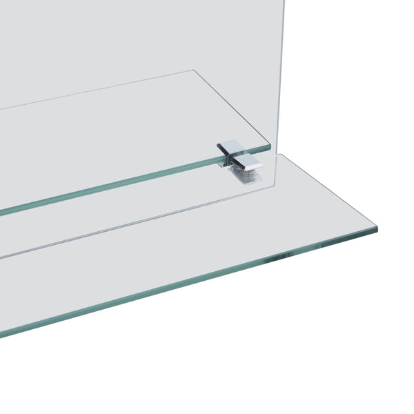 vidaXL Wall Mirror with Shelf 30x50 cm Tempered Glass