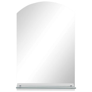 vidaXL Wall Mirror with Shelf 40x60 cm Tempered Glass