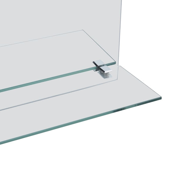 vidaXL Wall Mirror with Shelf 40x60 cm Tempered Glass