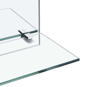 vidaXL Wall Mirror with Shelf 30x30 cm Tempered Glass