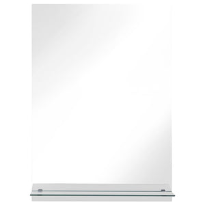 vidaXL Wall Mirror with Shelf 40x60 cm Tempered Glass