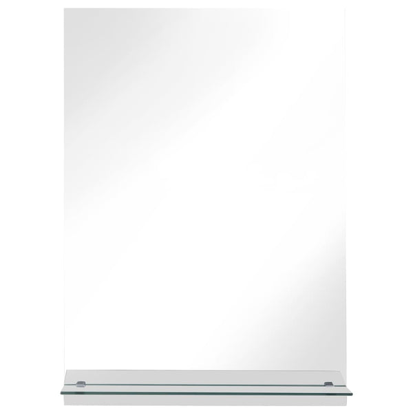 vidaXL Wall Mirror with Shelf 40x60 cm Tempered Glass