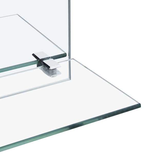 vidaXL Wall Mirror with Shelf 60x60 cm Tempered Glass