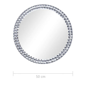 vidaXL Wall Mirror 50 cm Tempered Glass