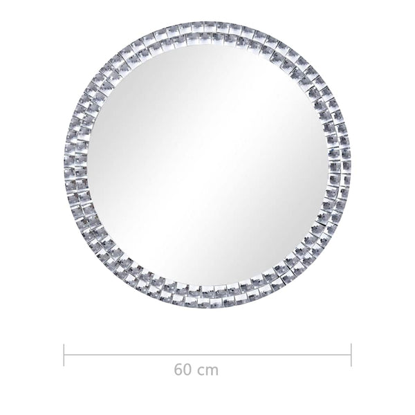 vidaXL Wall Mirror 60 cm Tempered Glass