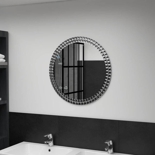 vidaXL Wall Mirror 60 cm Tempered Glass