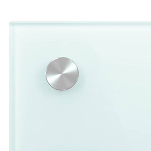 vidaXL Kitchen Splashback Milky White 70x60 cm Tempered Glass