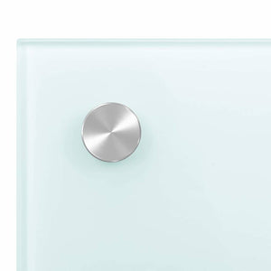 vidaXL Kitchen Splashback Milk White 80x40 cm Tempered Glass