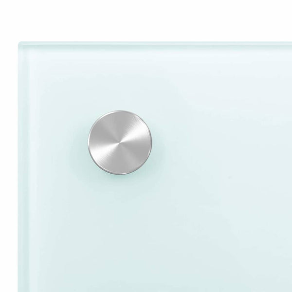 vidaXL Kitchen Backsplash Milky White 80x50 cm Tempered Glass
