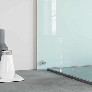 vidaXL Kitchen Backsplash Milky White 80x60 cm Tempered Glass