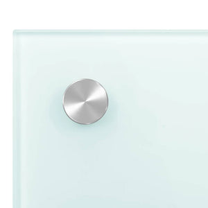 vidaXL Kitchen Backsplash Milky White 80x60 cm Tempered Glass