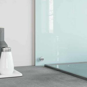 vidaXL Kitchen Splashback Milky White 90x40 cm Tempered Glass