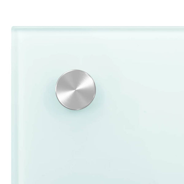 vidaXL Kitchen Splashback Milky White 90x50 cm Toughened Glass