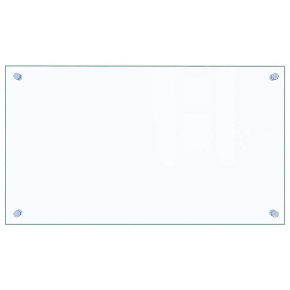 vidaXL Kitchen Splashback Transparent 70x40 cm Tempered Glass