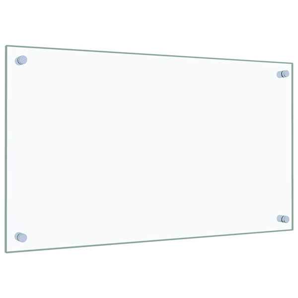 vidaXL Kitchen Splashback Transparent 70x40 cm Tempered Glass