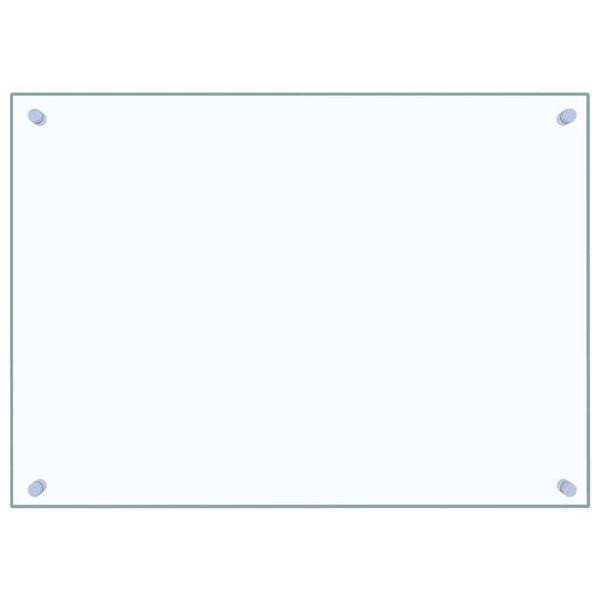vidaXL Kitchen Splashback Transparent 70x50 cm Tempered Glass