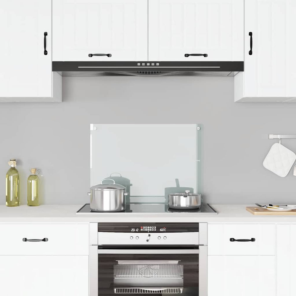 vidaXL Kitchen Splashback Transparent 70x50 cm Tempered Glass