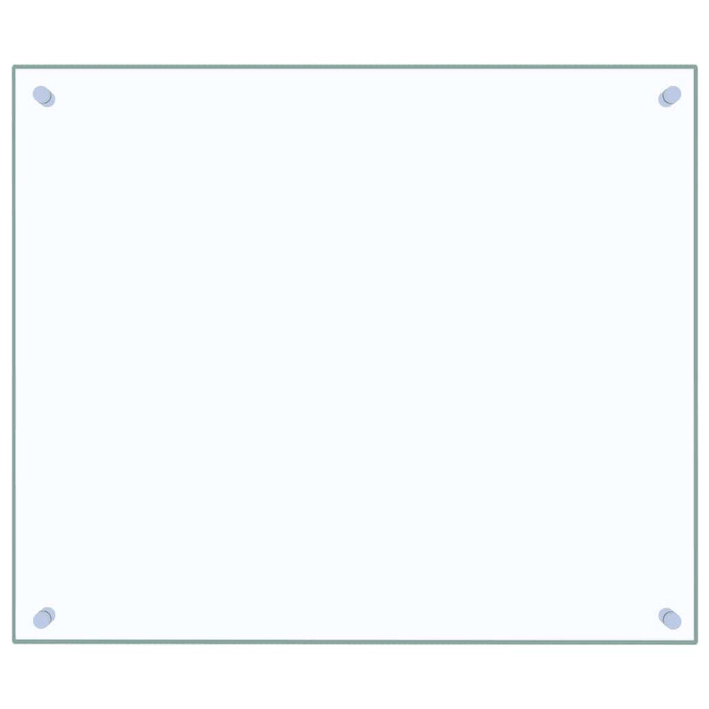vidaXL Kitchen Splashback Transparent 70x60 cm Tempered Glass