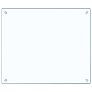 vidaXL Kitchen Splashback Transparent 70x60 cm Tempered Glass