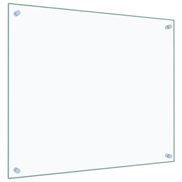 vidaXL Kitchen Splashback Transparent 70x60 cm Tempered Glass