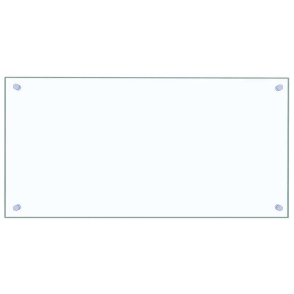 vidaXL Kitchen Splashback Transparent 80x40 cm Tempered Glass