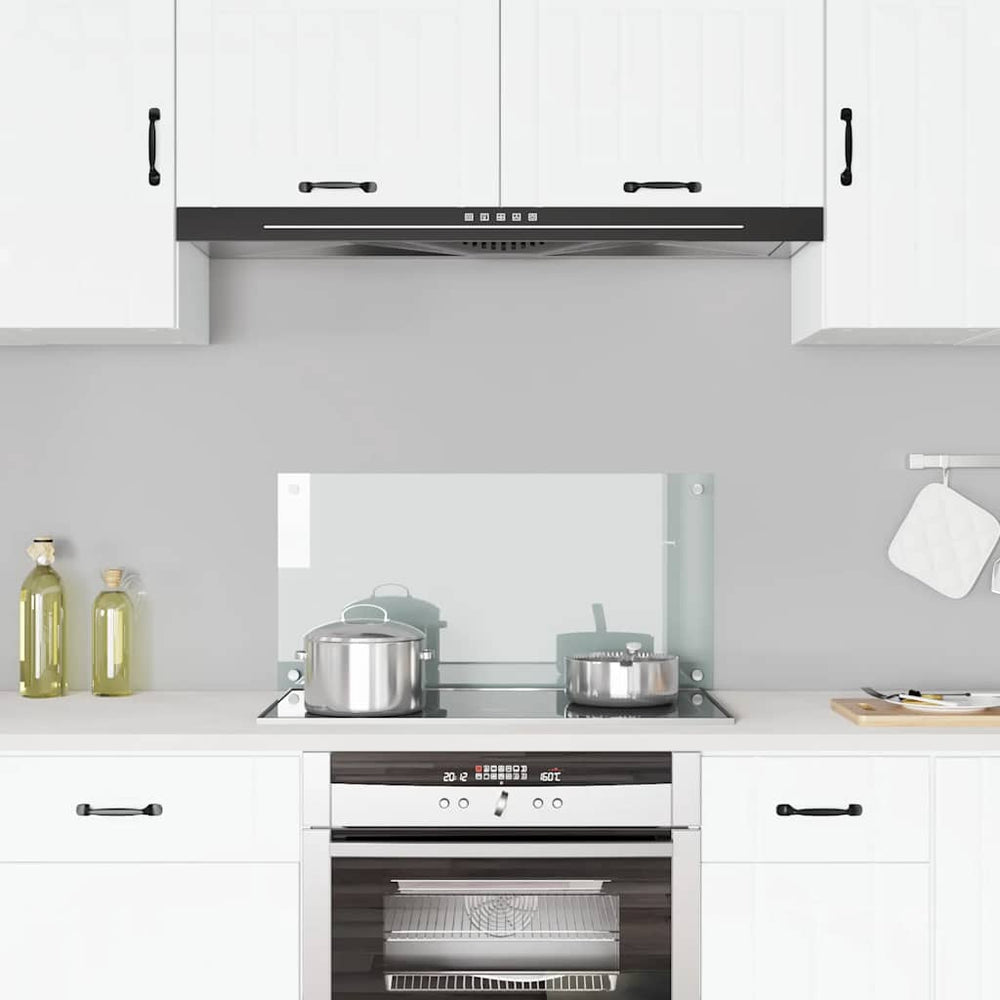 vidaXL Kitchen Splashback Transparent 80x40 cm Tempered Glass
