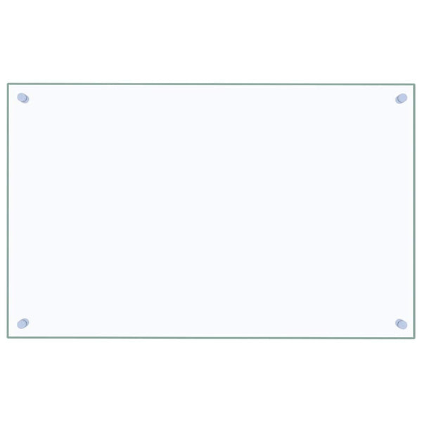 vidaXL Kitchen Splashback Transparent 80x50 cm Tempered Glass