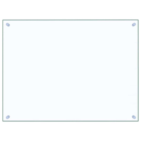 vidaXL Transparent Kitchen Backsplash 80x60 cm Tempered Glass