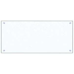 vidaXL Kitchen Backsplash Transparent 90×40 cm Tempered Glass