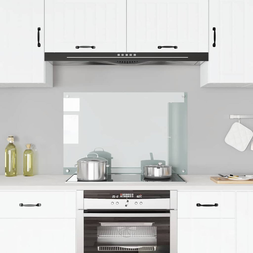 vidaXL Kitchen Splashback Transparent 90×60 cm Tempered Glass