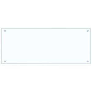 vidaXL Kitchen Splashback Transparent 100x40 cm Tempered Glass