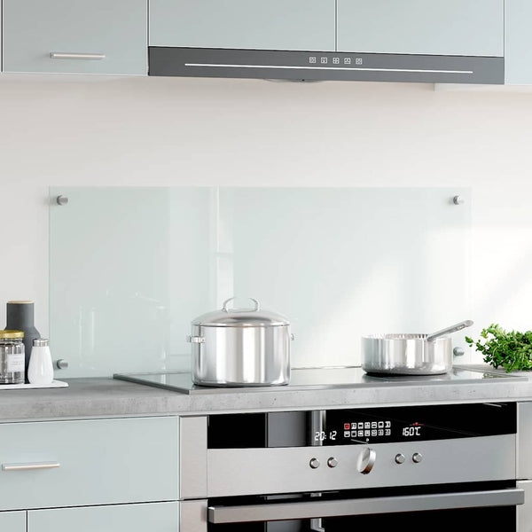 vidaXL Kitchen Splashback Transparent 100x40 cm Tempered Glass