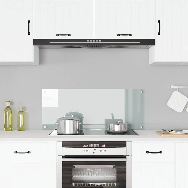 vidaXL Kitchen Splashback Transparent 100x40 cm Tempered Glass