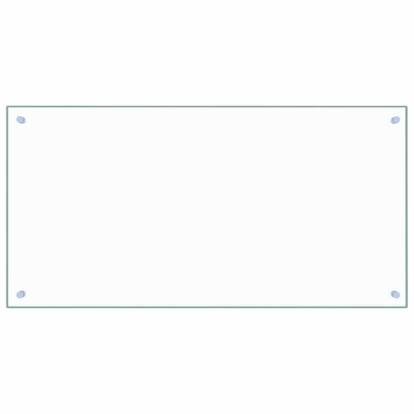 vidaXL Kitchen Splashback Transparent 100x50 cm Toughened Glass