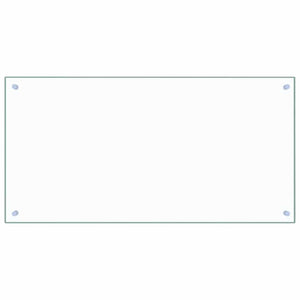 vidaXL Kitchen Splashback Transparent 100x50 cm Toughened Glass
