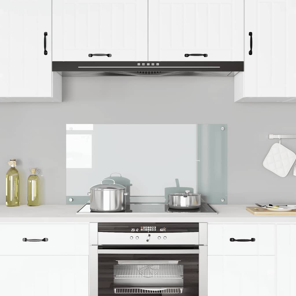 vidaXL Kitchen Splashback Transparent 100x50 cm Toughened Glass