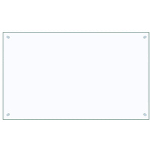 vidaXL Transparent Kitchen Splashback 100x60 cm Tempered Glass