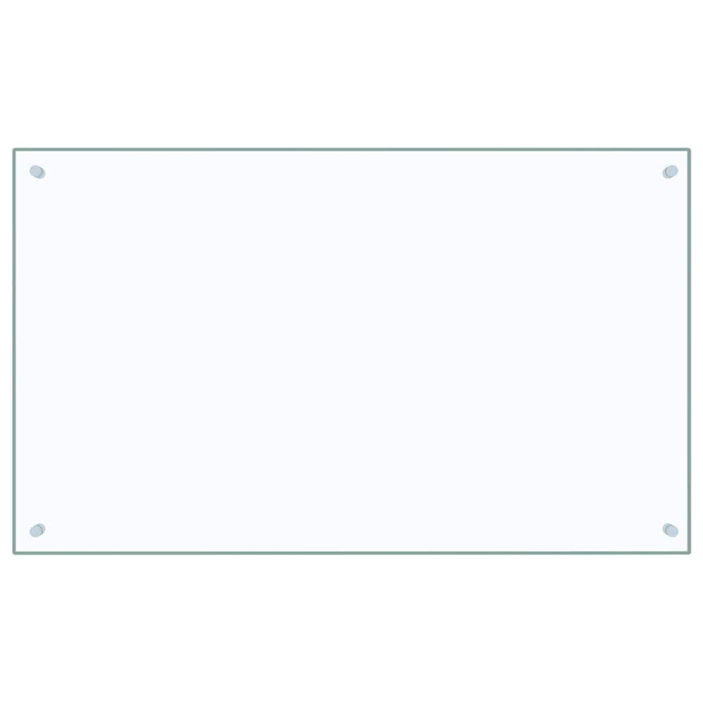 vidaXL Transparent Kitchen Splashback 100x60 cm Tempered Glass