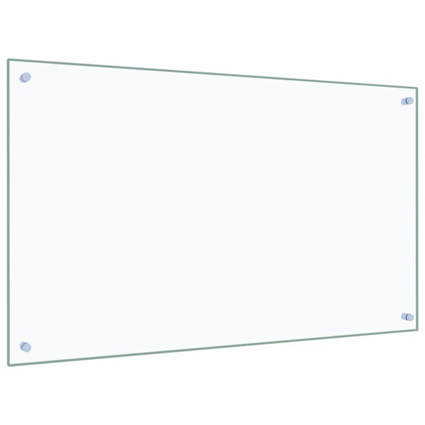 vidaXL Transparent Kitchen Splashback 100x60 cm Tempered Glass