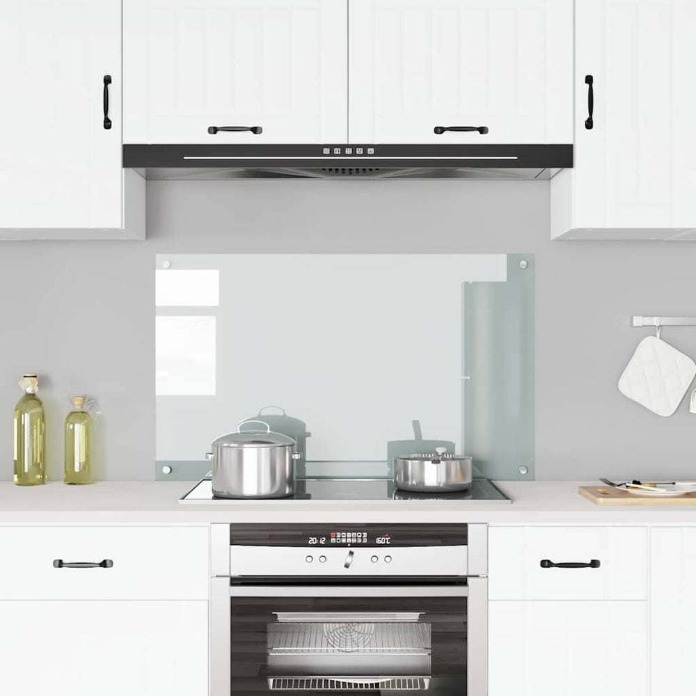 vidaXL Transparent Kitchen Splashback 100x60 cm Tempered Glass