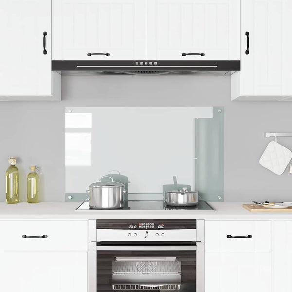 vidaXL Transparent Kitchen Splashback 100x60 cm Tempered Glass