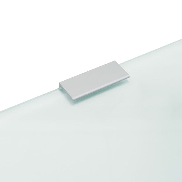 vidaXL Urinal Partition Wall-Mounted 90 x 40 cm Tempered Glass